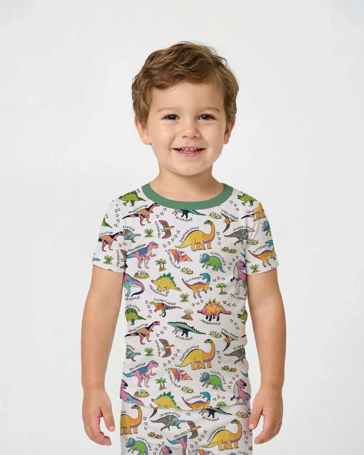 Zweiteiliges, kurzärmliges Pyjama-Set mit Marienkäfern