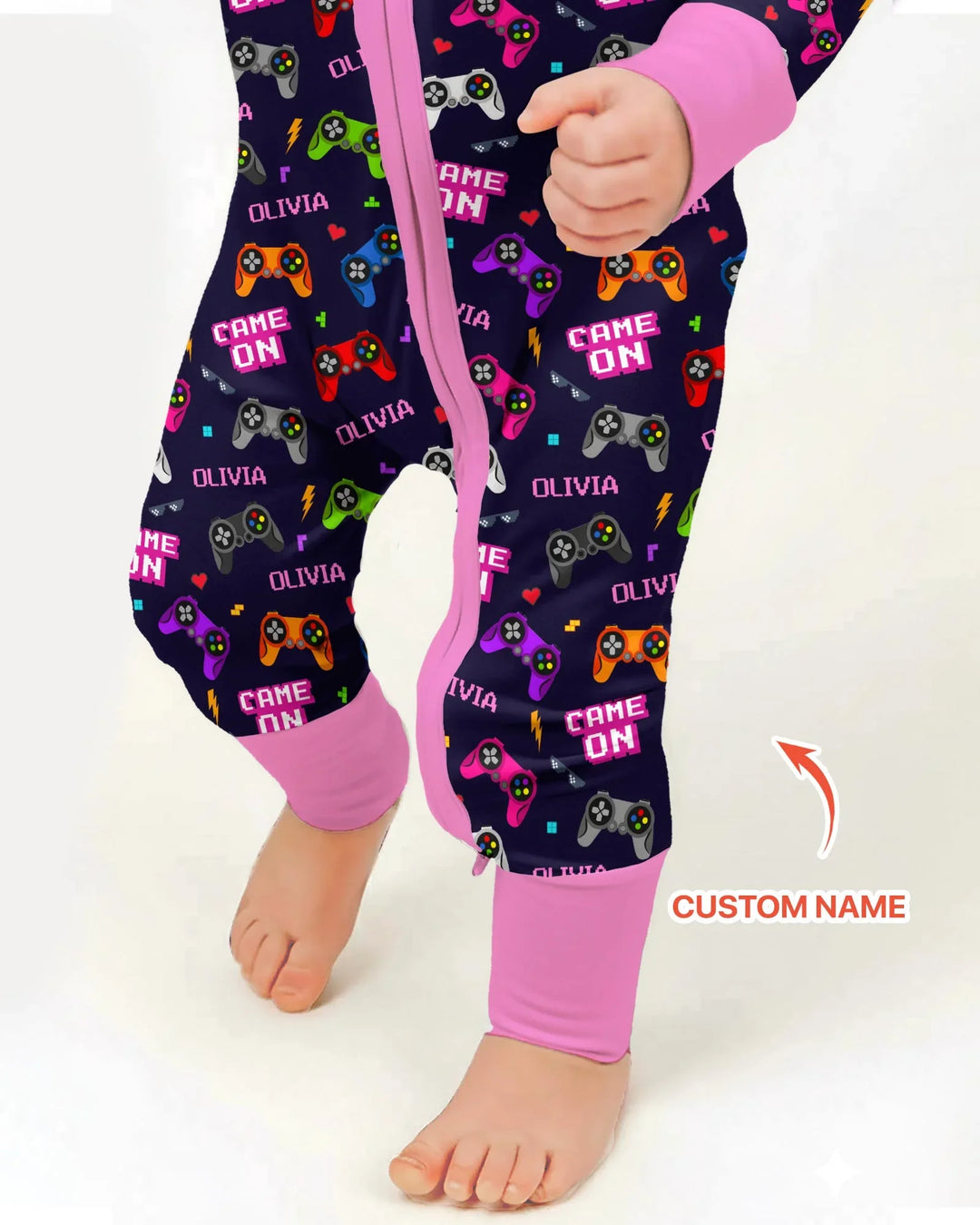 Custom Name Game On Family Matching Bamboo Convertible Zippy