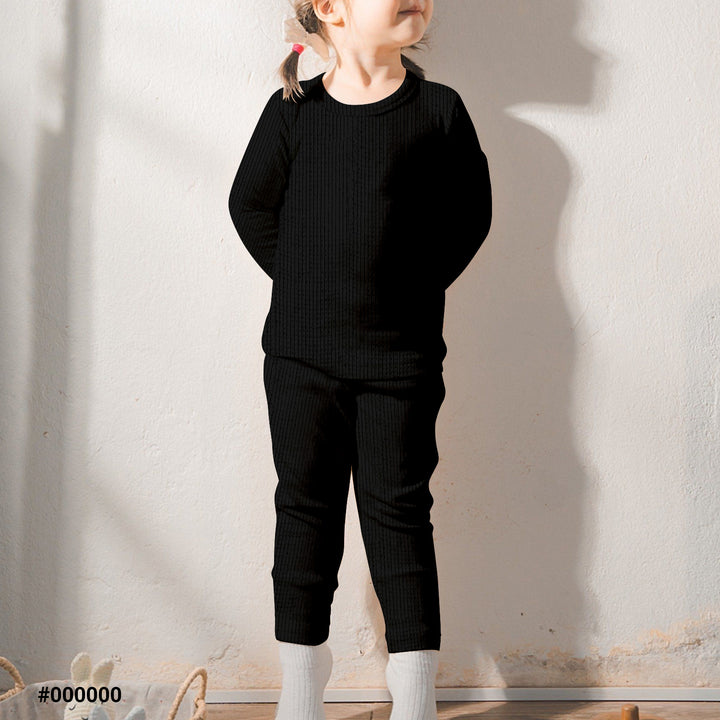 Midnight Ribbed Bamboo Fabric Baby Clothing - Soft & Stretchy