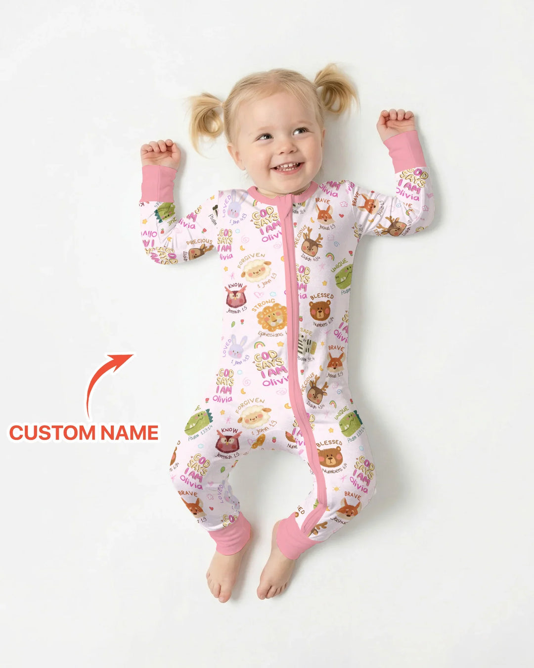 God Says I Am — Little Flock Custom Name Convertible Zippy