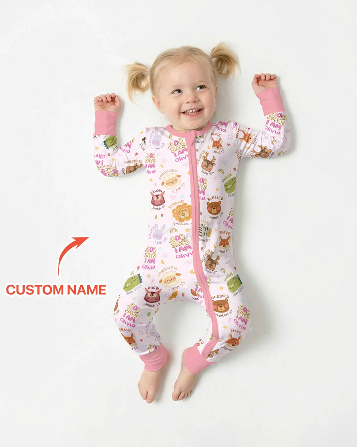 God Says I Am — Little Flock Custom Name Convertible Zippy