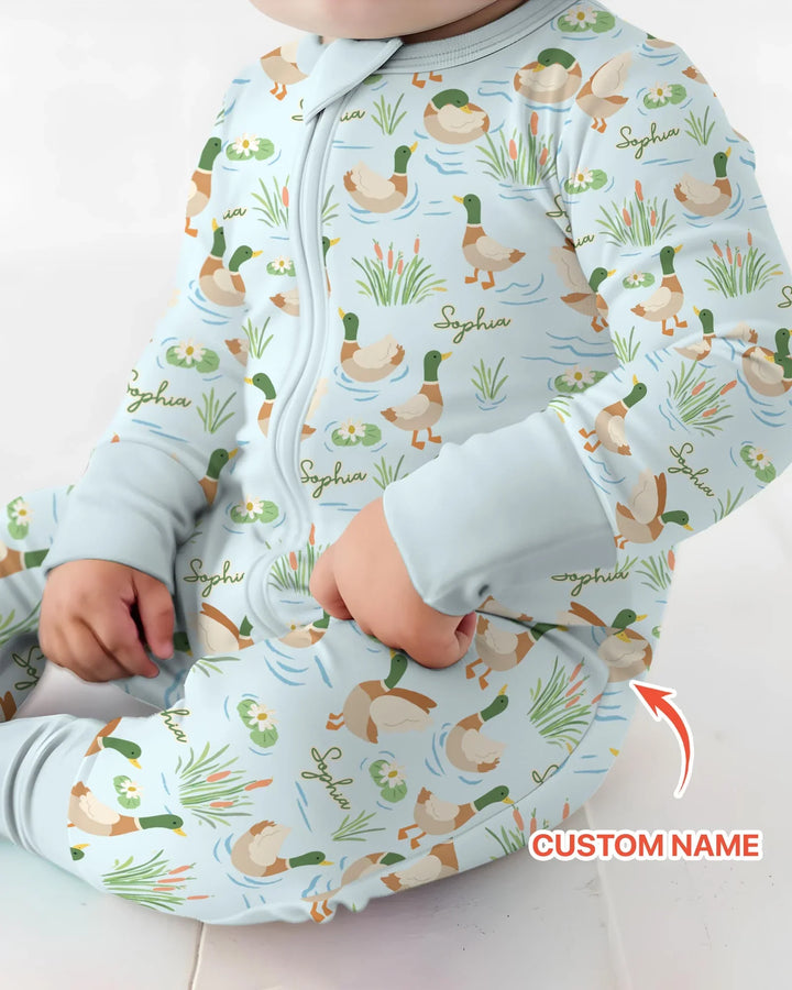 Personalized Mallard Duck Bamboo Convertible Zippy