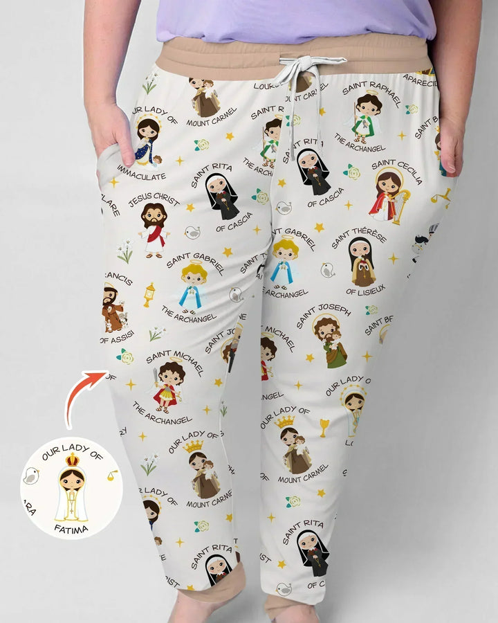 Pray For Us Family Matching Women Pajama Set