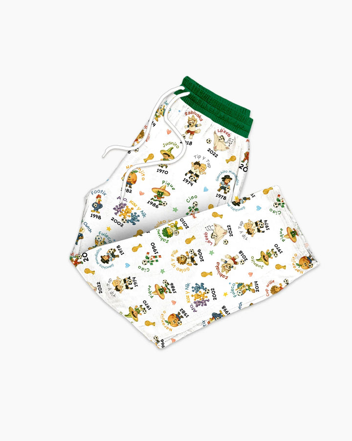 Soccer cup Mascots Bamboo Men's Pajama Set