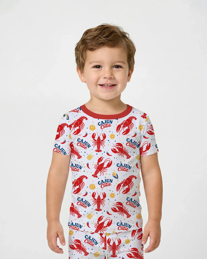 Cajun Cutie Bamboo Two Piece Short Sleeve Pajama Set