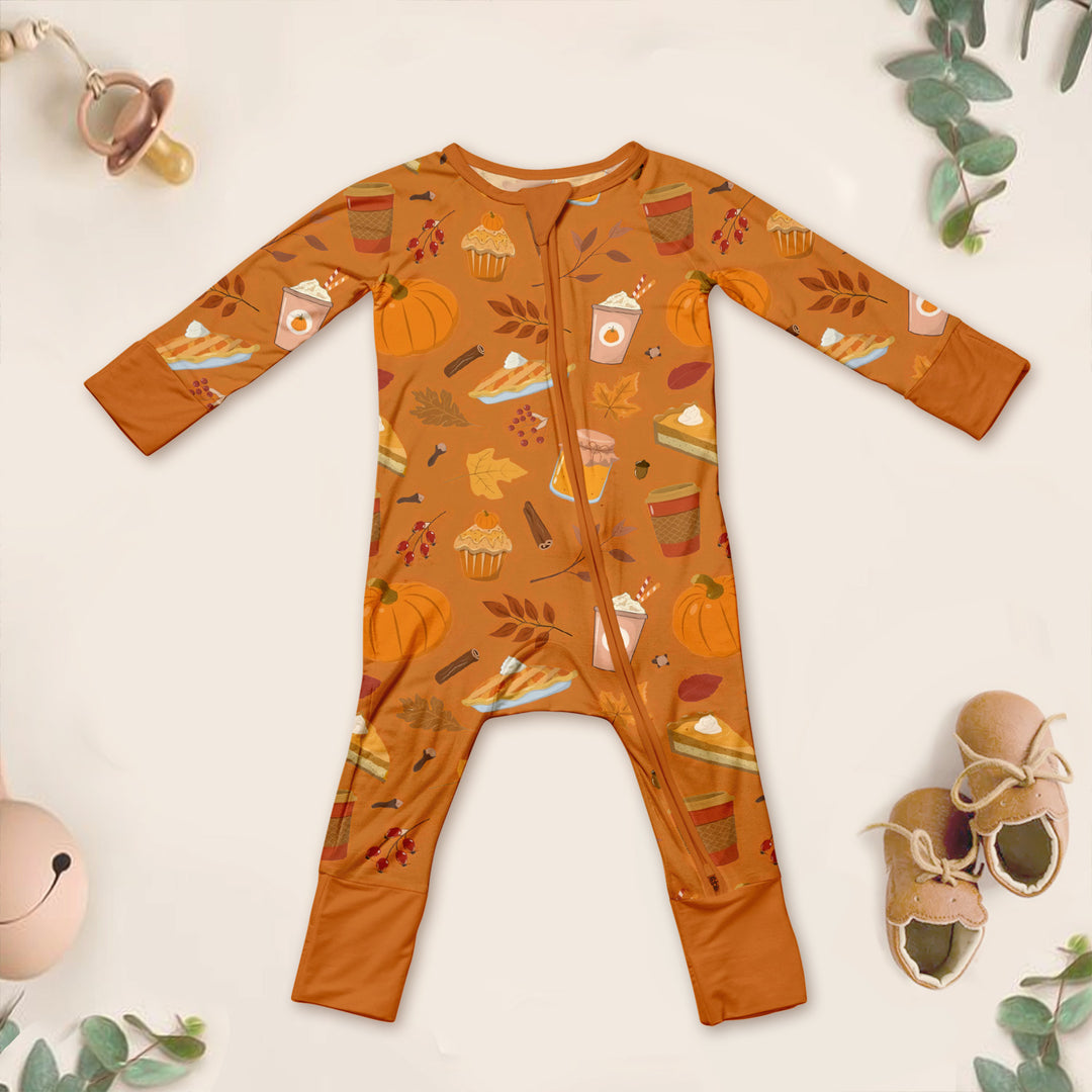 Bamboo Pumpkin Spice Outfit for Baby – Cozy and Warm