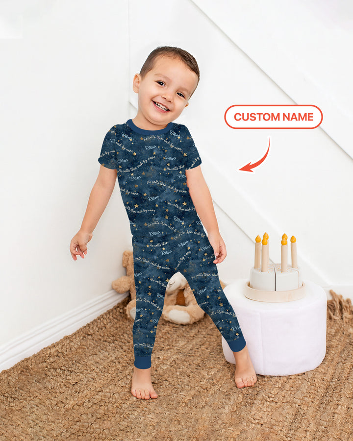 Called By Name — Personalized  Bamboo Two Piece Short Sleeve Pajama Set