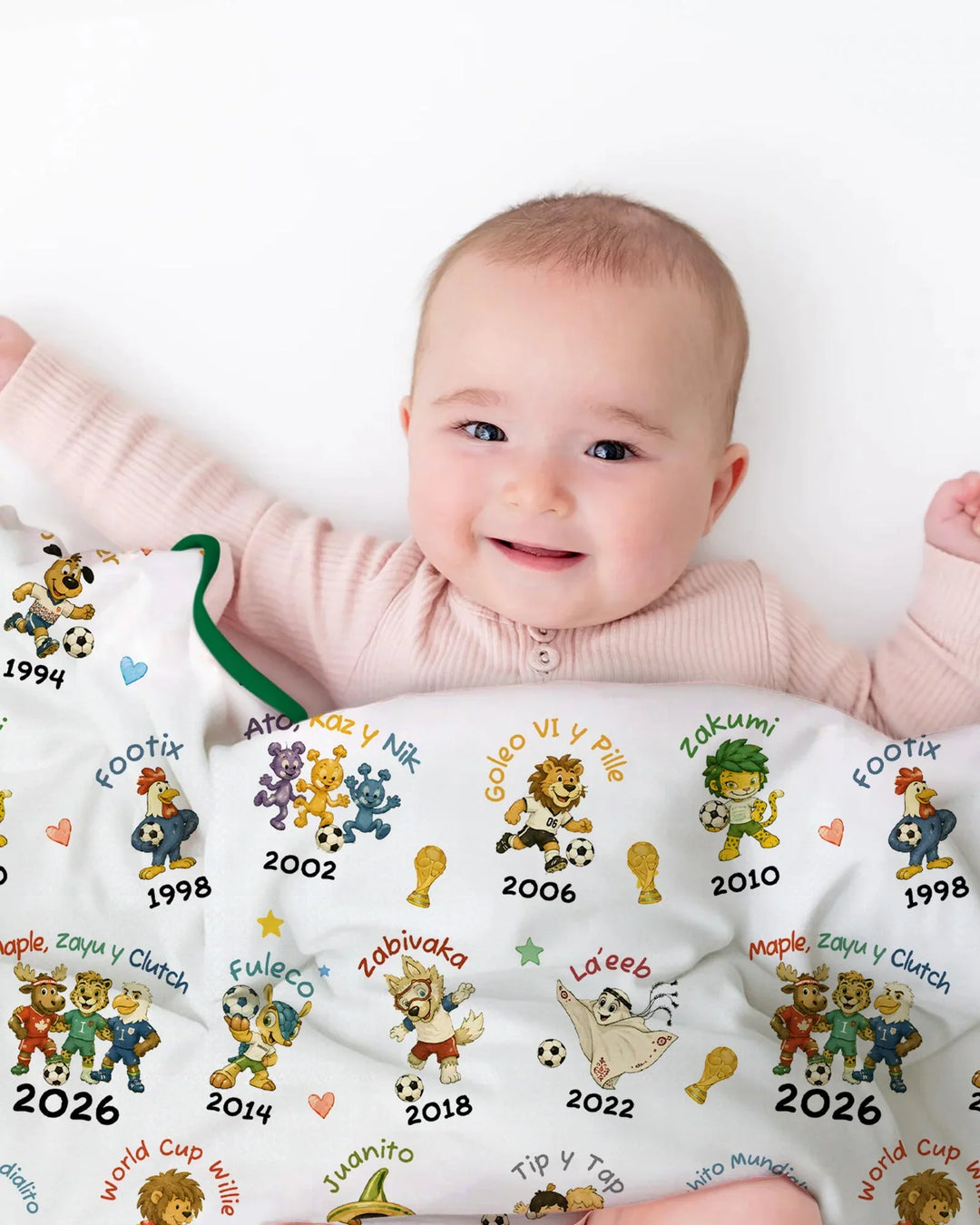 Soccer cup Mascots Bamboo Blanket