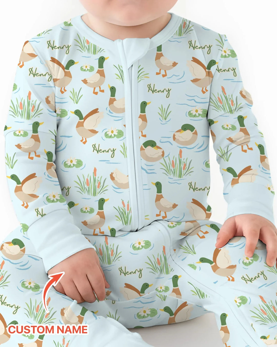 Personalized Mallard Duck Bamboo Convertible Zippy