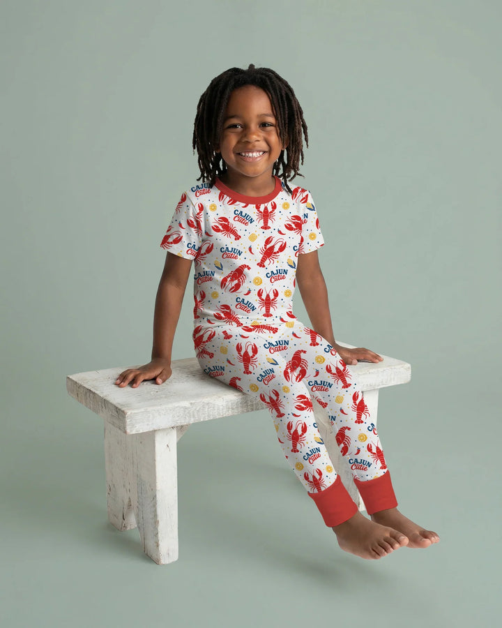 Cajun Cutie Bamboo Two Piece Short Sleeve Pajama Set