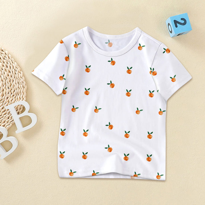 Bamboo Orange Fruit Pattern Outfit for Baby – Cozy and Warm