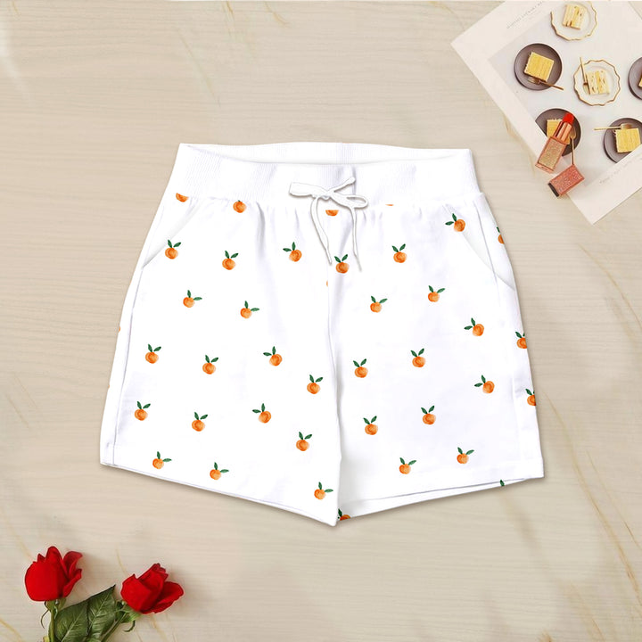 Bamboo Orange Fruit Pattern Outfit for Women – Chic and Cozy