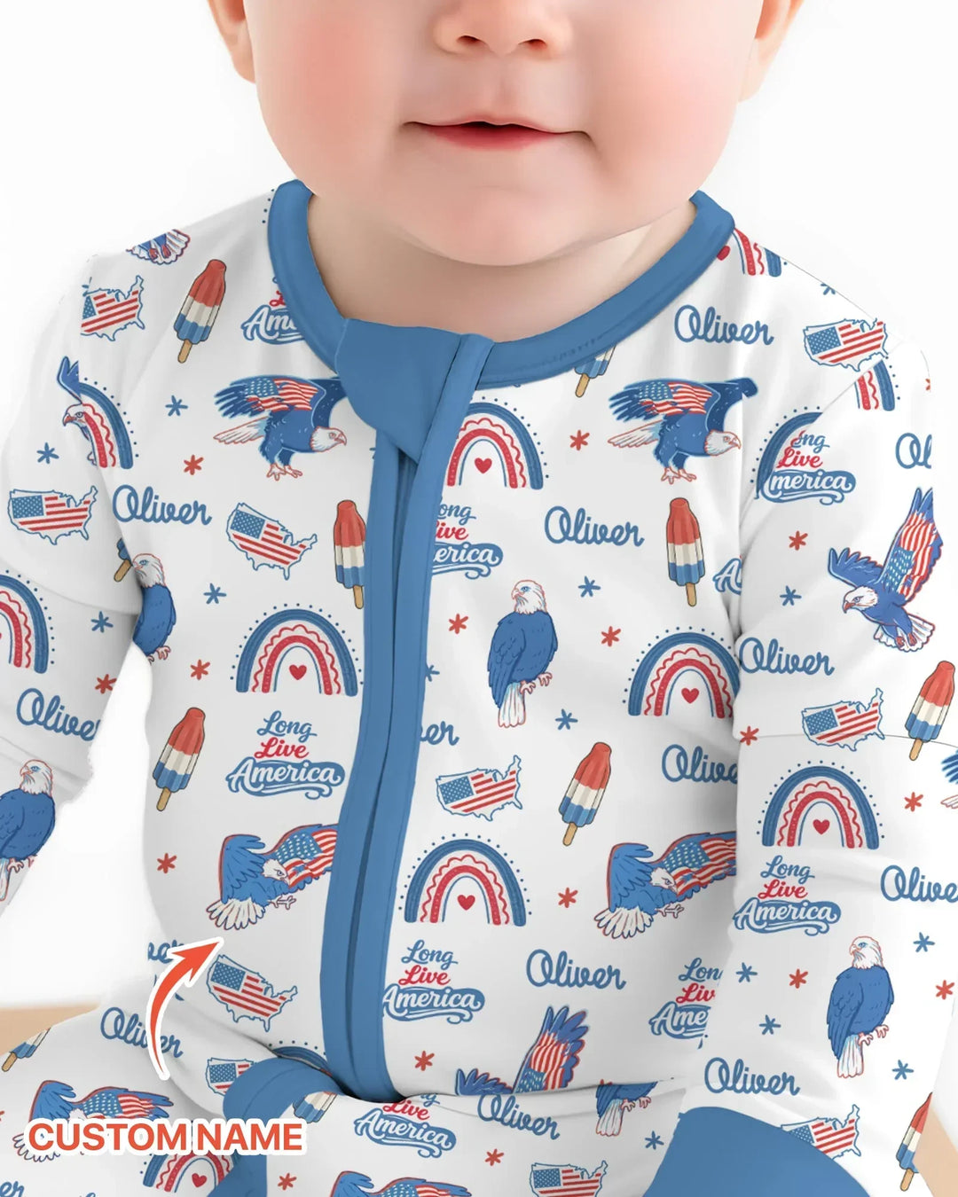 Gerippte Babykleidung mit individuellem Foto - Weich &amp; Skizzenhaft