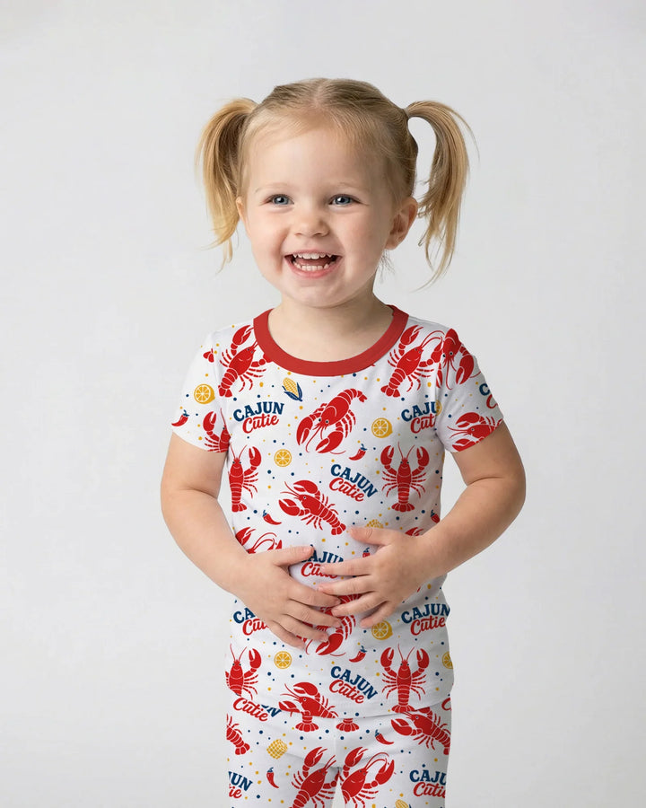 Cajun Cutie Bamboo Two Piece Short Sleeve Pajama Set