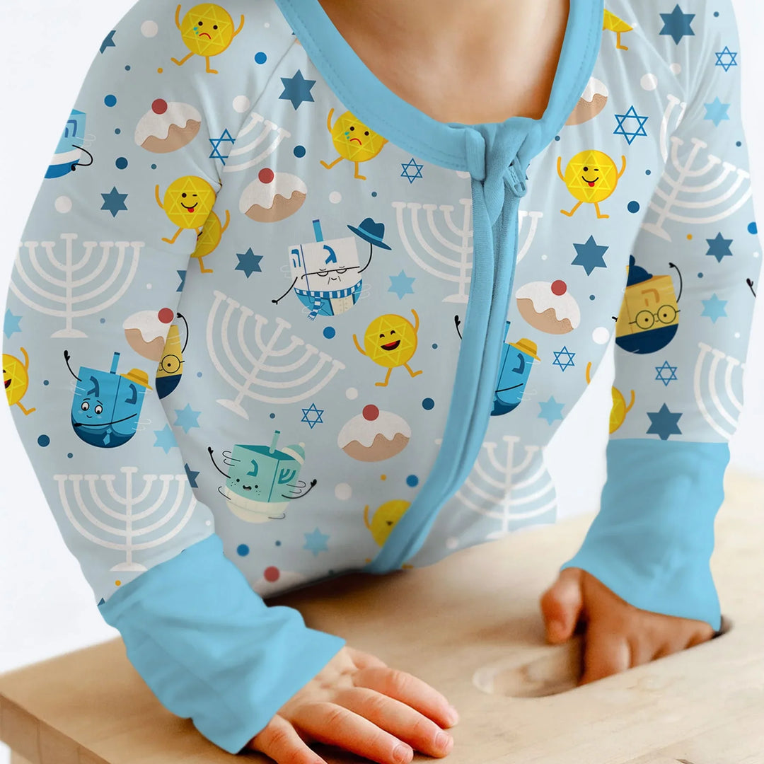 Hanukkah Little Dreidel Family Convertible Zippy