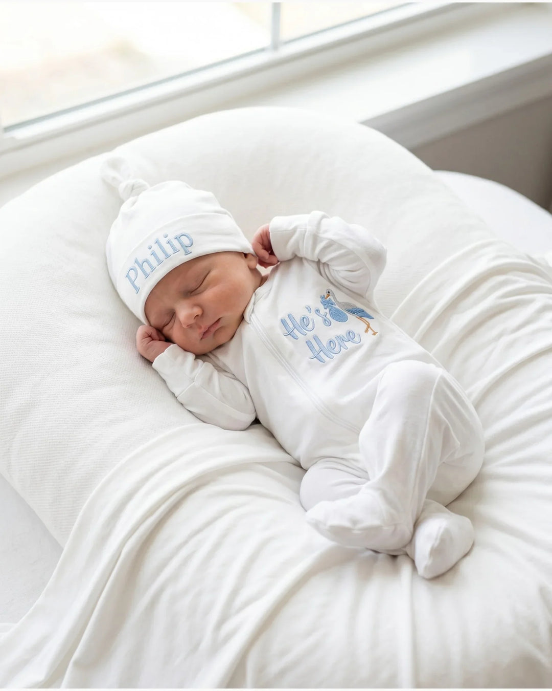 Gerippte Babykleidung mit individuellem Foto - Weich &amp; Skizzenhaft