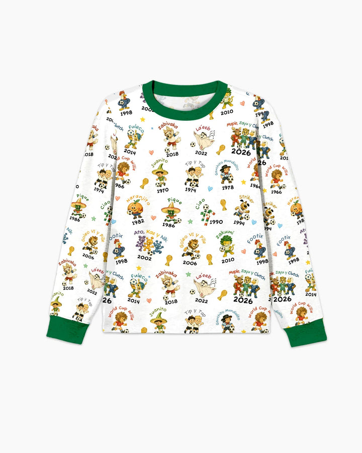 Soccer cup Mascots Bamboo Men's Pajama Set