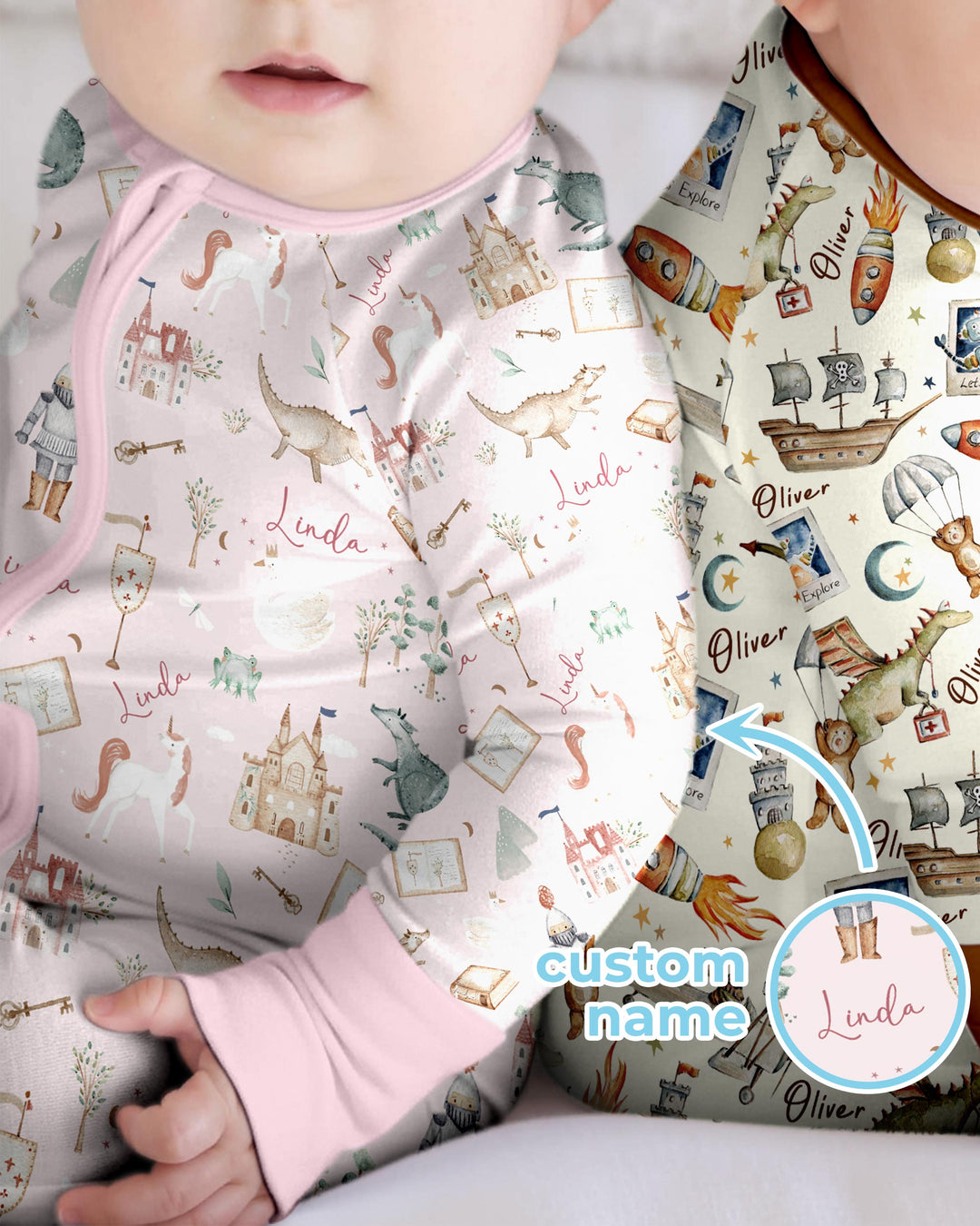 Adventure Dreams Custom Name Convertible Zippy