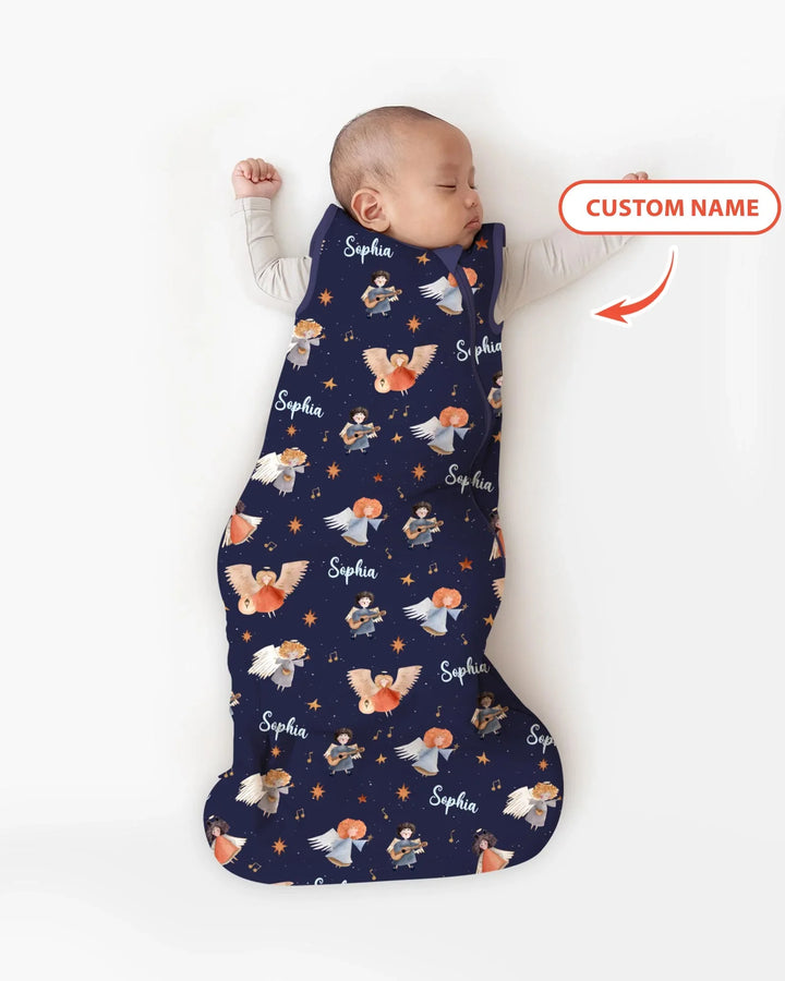 Guardian Angels Custom Name Bamboo Sleep Bag