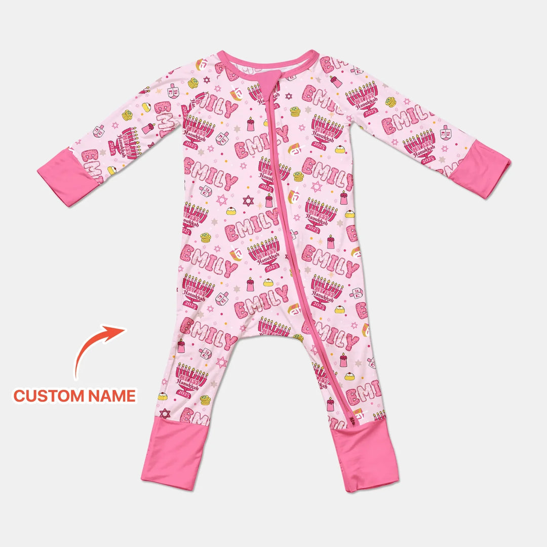 Custom name My First Hanukkah 2025 Convertible Zippy