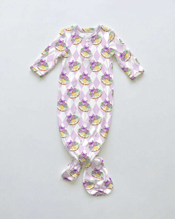 Mardi Gras Donut Knot Gown