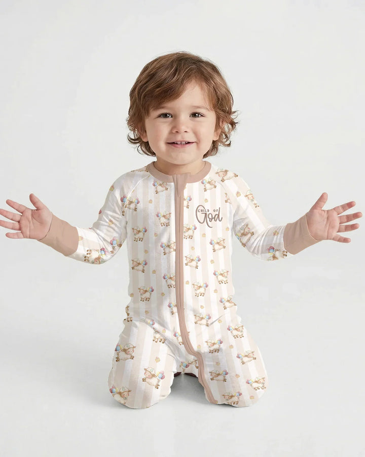 Child Of God Embroidered Baby Bamboo Convertible Zippy