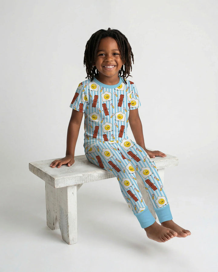 Breakfast Club Bamboo Two Piece Short Sleeve Pajama Set