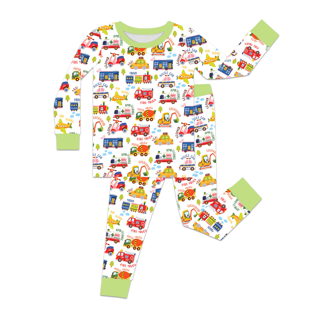 Beep Beep Adventure Two Piece Long Sleeve Pajama Set