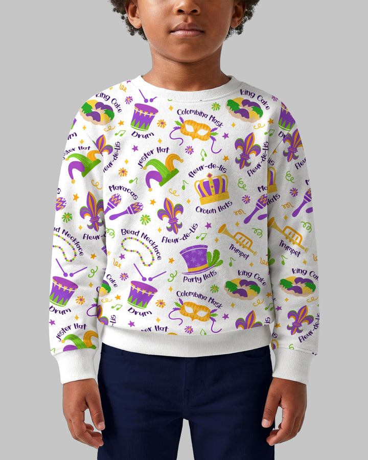 Mardi Gras Family Matching Crewneck Sweatshirt