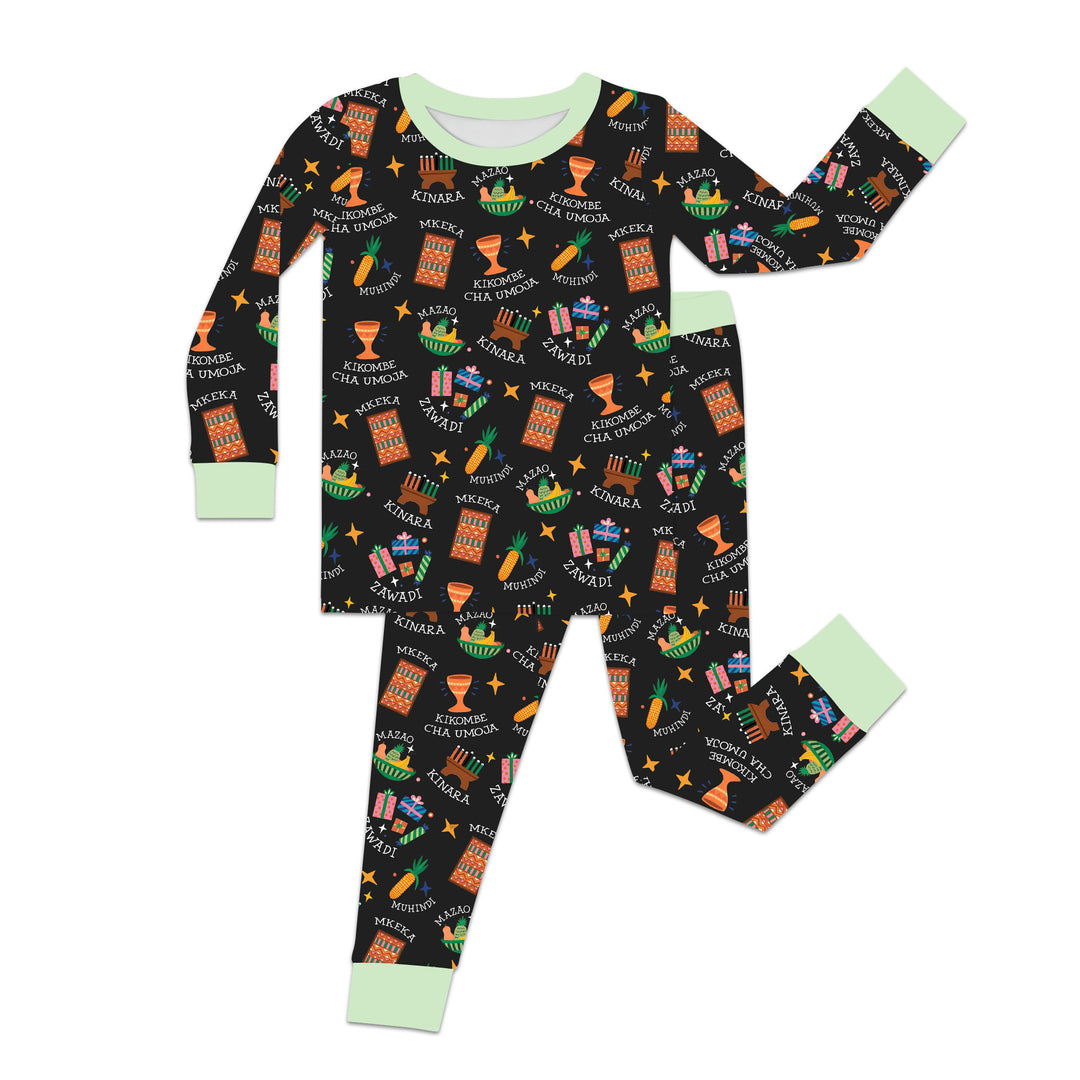 Kwanzaa Spirit Two Piece Long Sleeve Pajama Set