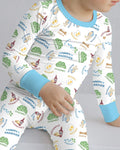 Conjunto de Pijama de Dos Piezas de Bambú con Mangas Largas a Juego para la Familia de Pésaj Feliz