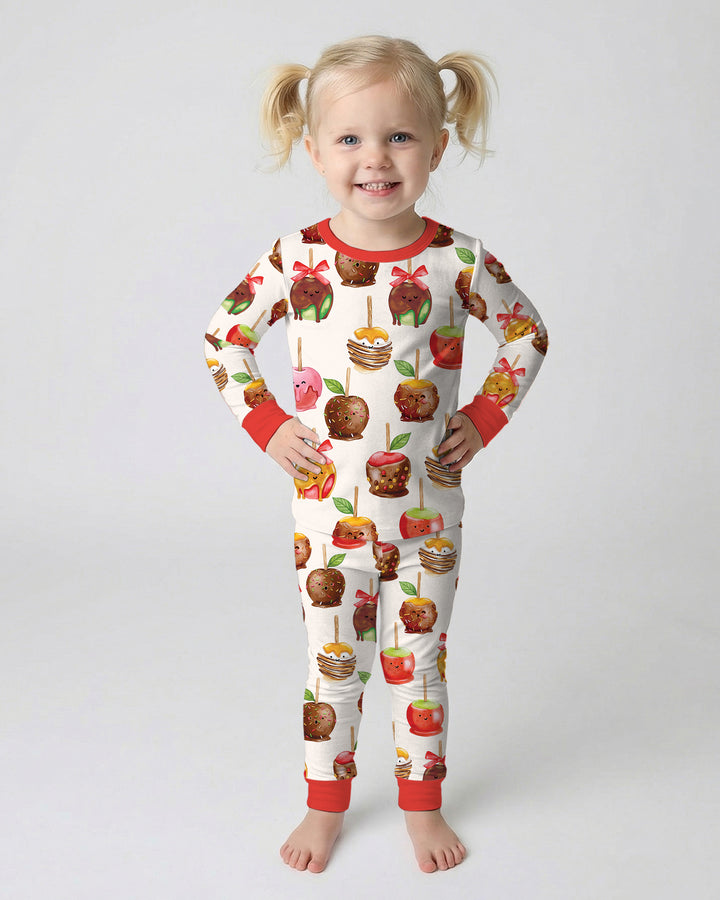 Conjunto de pijama de dos piezas de bambú con mangas largas, plantilla PERSONALIZADA