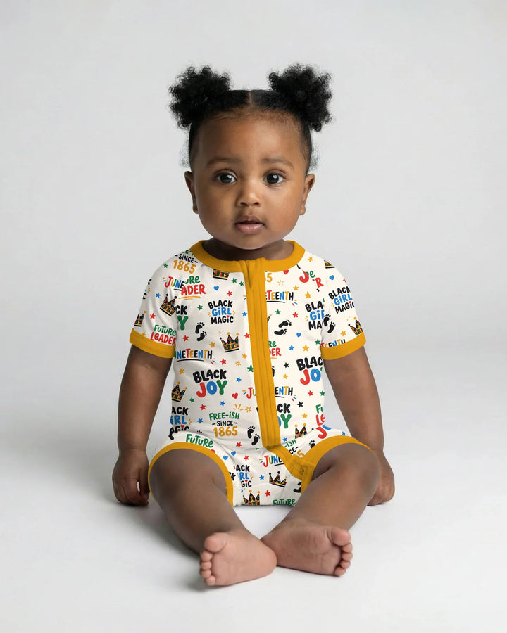 Juneteenth Black Girl Magic Bamboo Shorty Zippy
