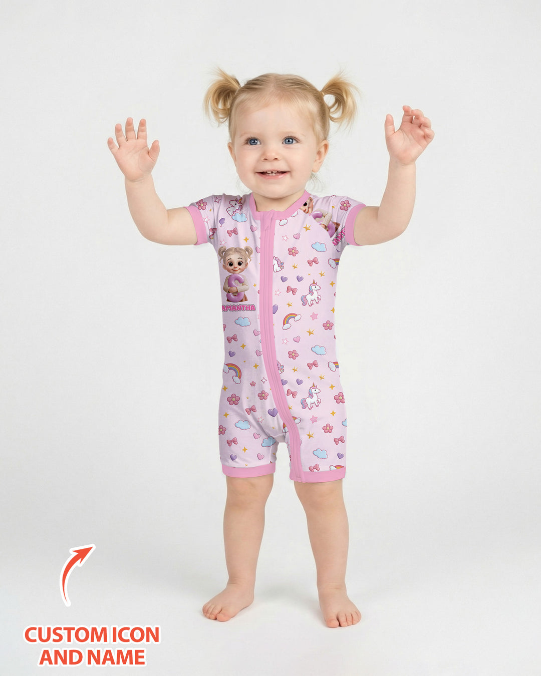 Little Star Initial Bamboo Shorty Zippy