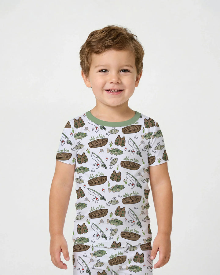 Catch Ya Later Bamboo Two Piece Short Sleeve Pajama Set