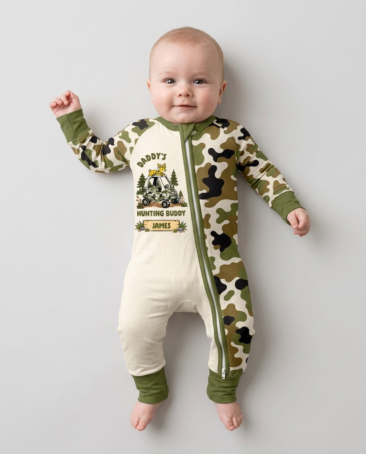 Custom Name Daddy's Hunting Buddy Bamboo Convertible Zippy