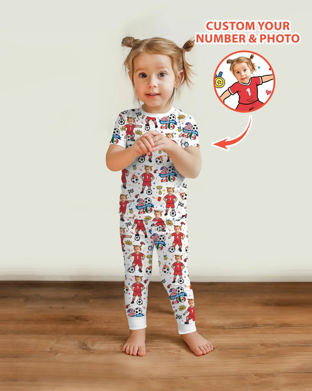 Conjunto de pijama de dos piezas de bambú de manga corta, plantilla personalizada