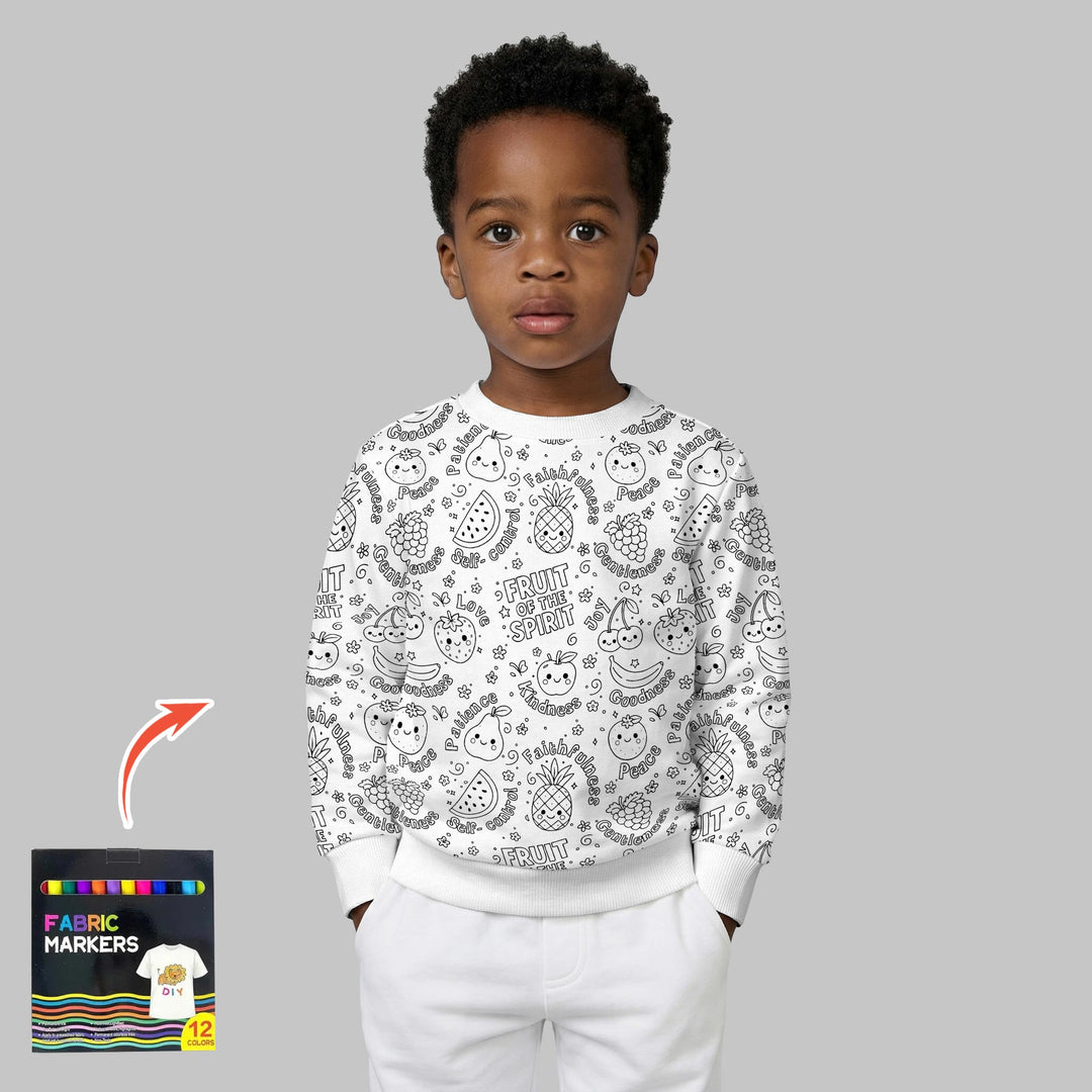 All Colorable Fruit of the Spirit Crewneck Sweatshirt