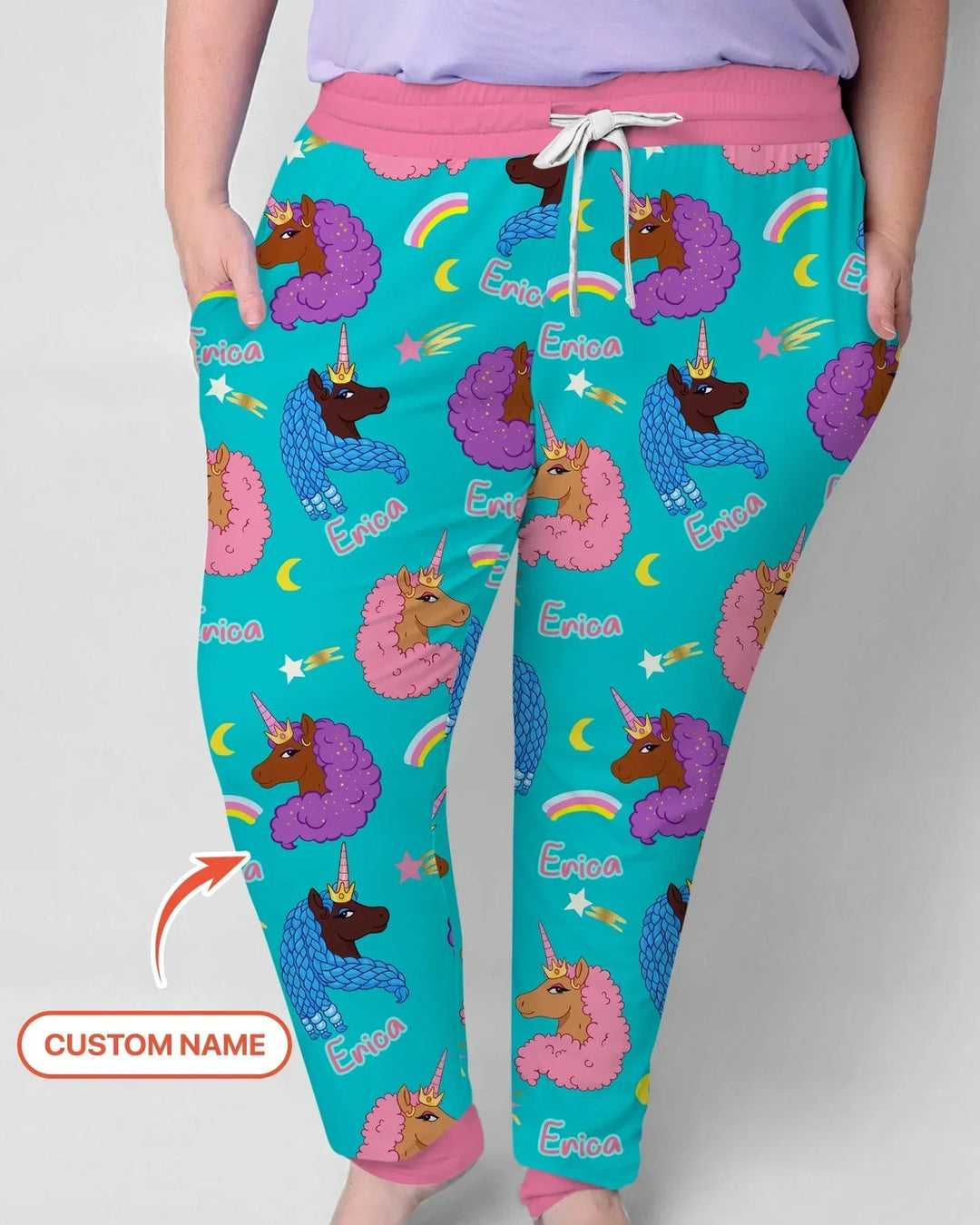 African Astro Unicorn Women Pajama Set