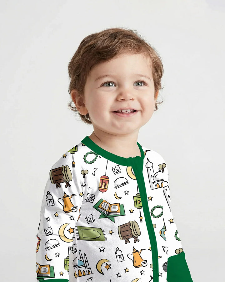 Gerippte Babykleidung mit individuellem Foto - Weich &amp; Skizzenhaft