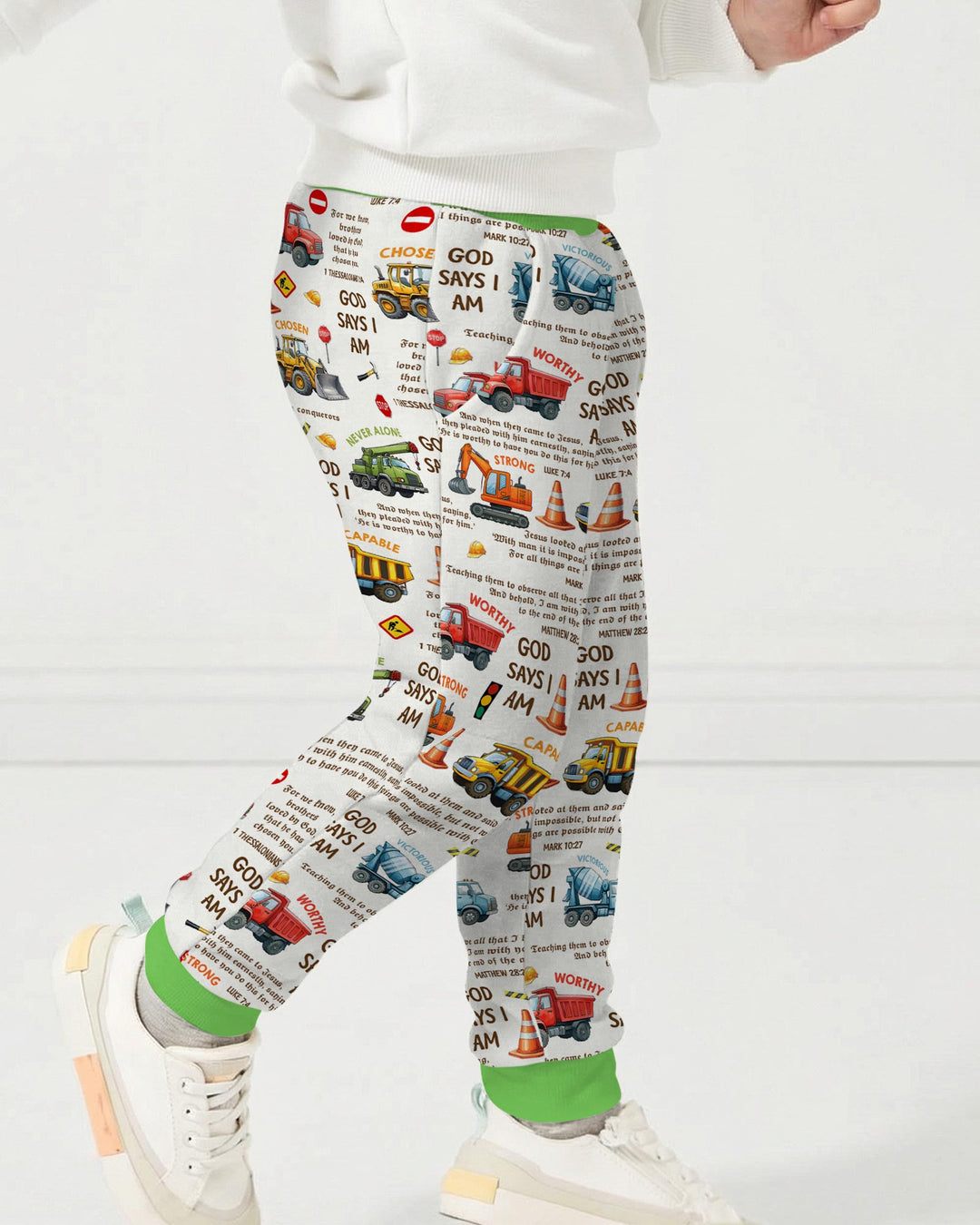 Bible Verse Construction Trucks  Jogger
