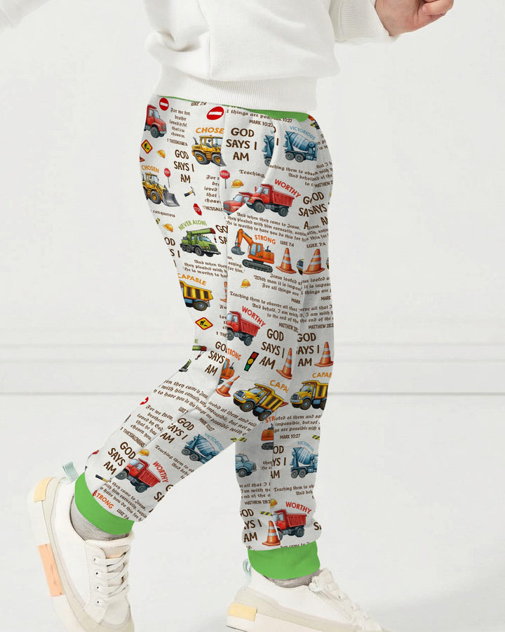 Bible Verse Construction Trucks  Jogger