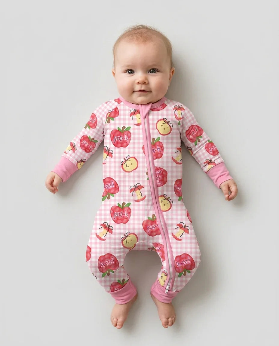 Custom School Grade Apple Days Bamboo Convertible Zippy