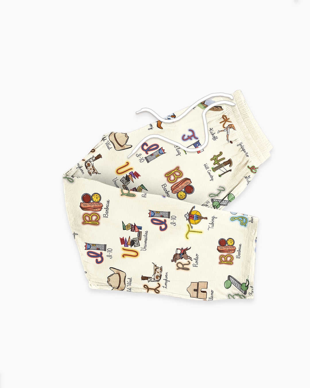 Texas Alphabet Bamboo Men's Pajama Set