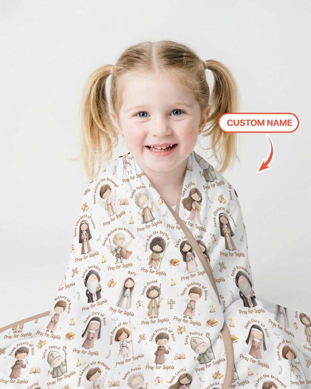 Pray For Me Custom Name Bamboo Blanket