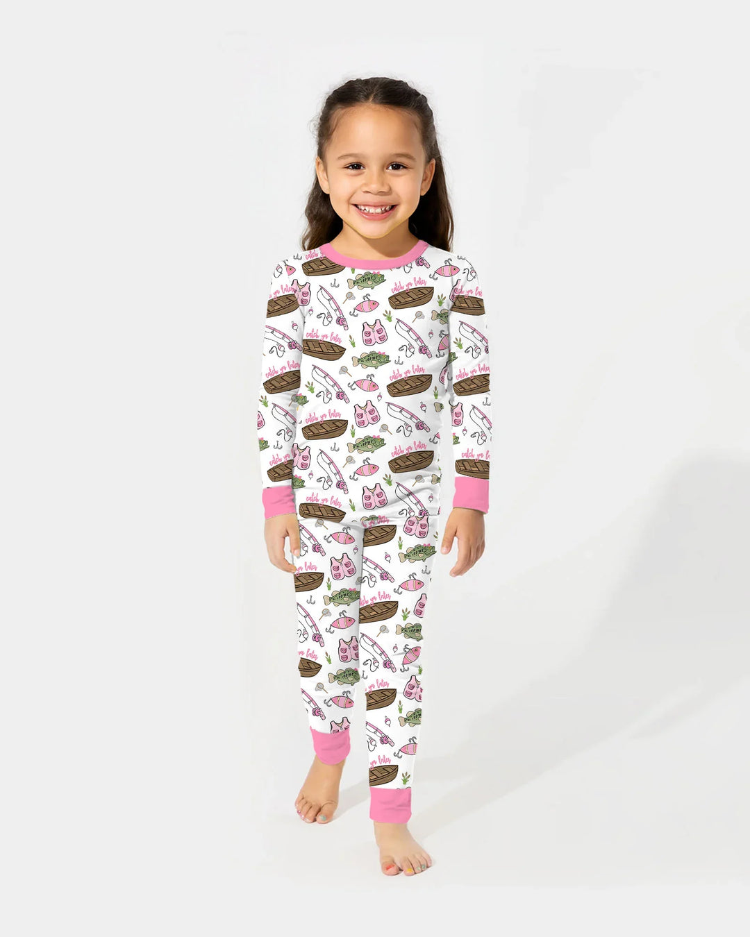 Catch Ya Later Bamboo Two Piece Long Sleeve Pajama Set