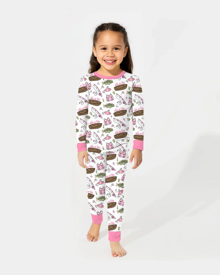 Catch Ya Later Bamboo Two Piece Long Sleeve Pajama Set