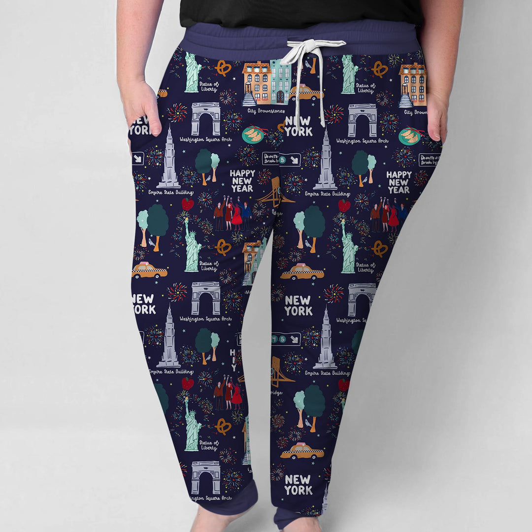 New York New Year Eve Women Pajama Set