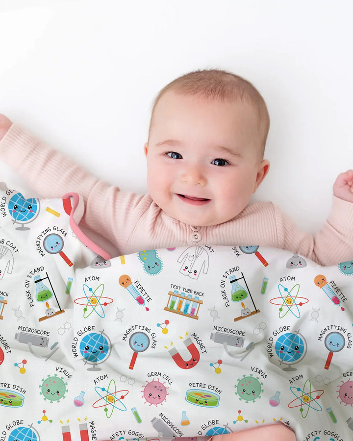 Science Fun Family Matching Bamboo Blanket