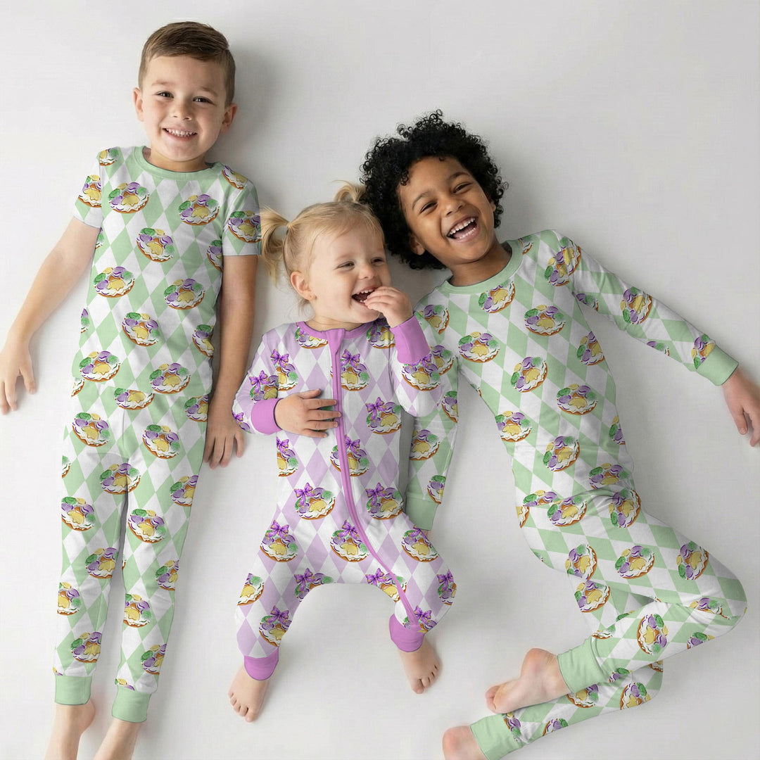 Mardi Gras Donut  Women Pajama Set